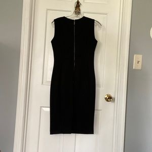 Black, sleeveless Calvin Klein cocktail dress